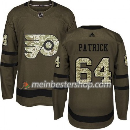 Philadelphia Flyers Nolan Patrick 64 Adidas 2017-2018 Camo Grün Trikot Authentic - Herren